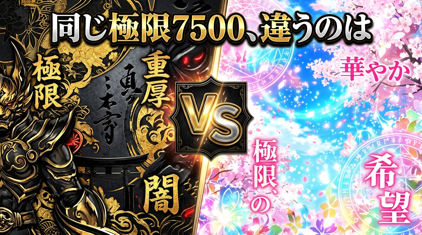 極限7500の違い